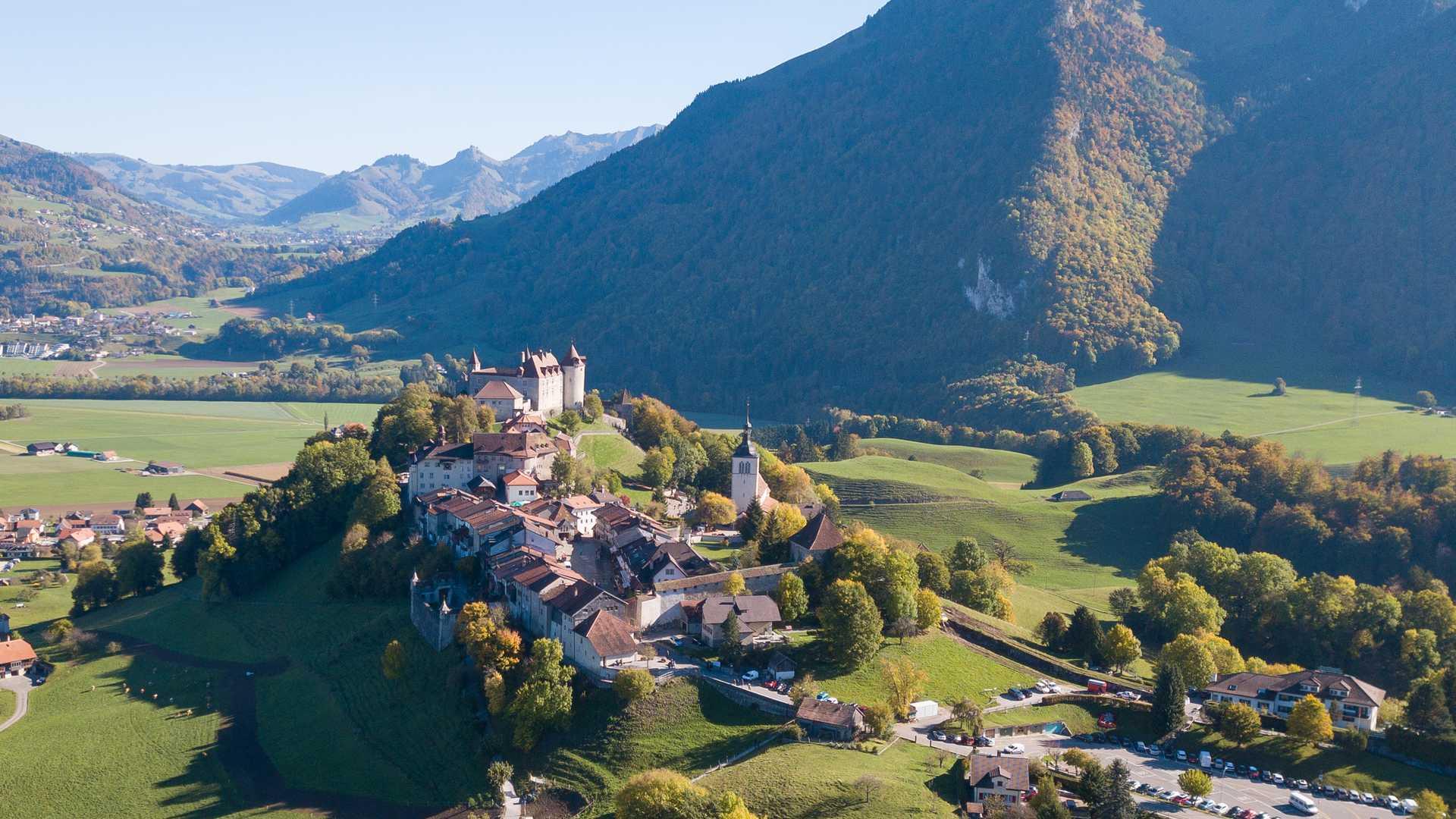 Gruyères, Städtchen und Schloss